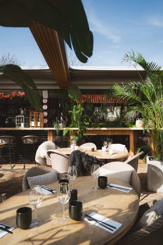 Terrasse restaurant Ibaïa Bordeaux